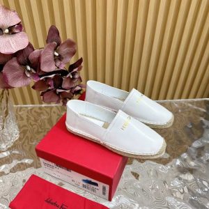Ferragamo White Women shoes Yupoo 1:1
