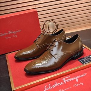 Ferragamo Brown Women shoes Yupoo 1:1