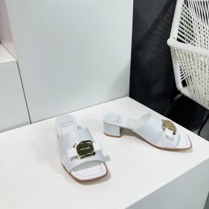 Ferragamo White Women shoes Yupoo 1:1