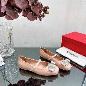 Ferragamo White Women shoes Yupoo 1:1