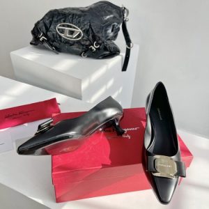 Ferragamo Black Women shoes Yupoo 1:1