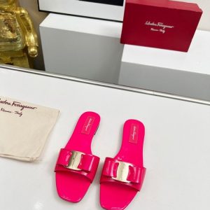 Ferragamo Red Women shoes Yupoo 1:1