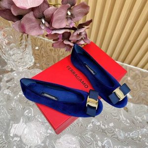 Ferragamo Blue Women shoes Yupoo 1:1