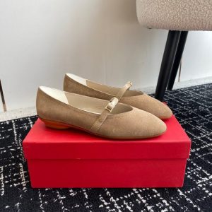 Ferragamo Beige Women shoes Yupoo 1:1