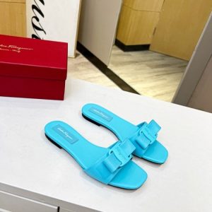 Ferragamo Blue Women shoes Yupoo 1:1