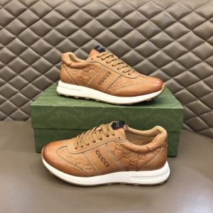 Gucci Tan Yupoo Men shoes Top quality