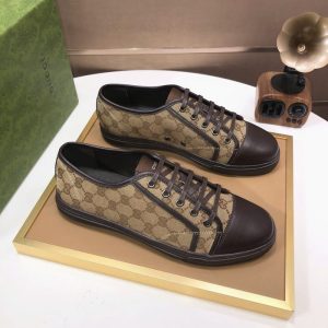 Gucci Brown Yupoo Men shoes Top quality
