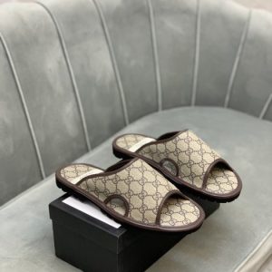 Gucci Brown Yupoo Men shoes Top quality