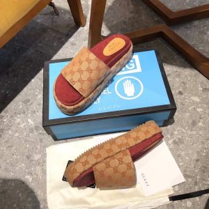 Gucci Tan Yupoo Men shoes Top quality