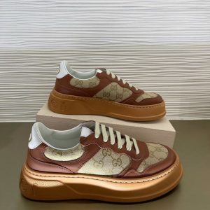 Gucci Brown Yupoo Men shoes Top quality