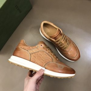 Gucci Brown Yupoo Men shoes Top quality
