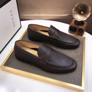 Gucci Brown Yupoo Men shoes Top quality