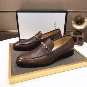 Gucci Brown Yupoo Men shoes Top quality