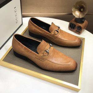 Gucci Tan Yupoo Men shoes Top quality