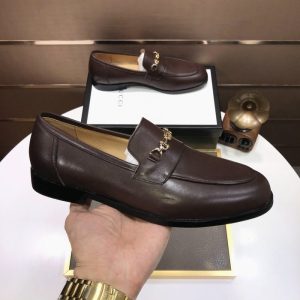 Gucci Brown Yupoo Men shoes Top quality