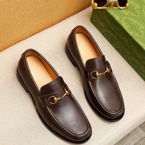Gucci Brown Yupoo Men shoes Top quality