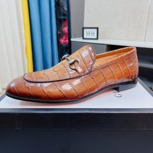 Gucci Brown Yupoo Men shoes Top quality