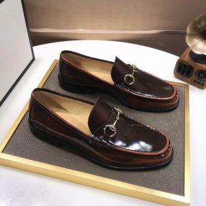 Gucci Burgundy Yupoo Men shoes Top quality