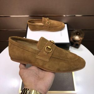 Gucci Tan Yupoo Men shoes Top quality