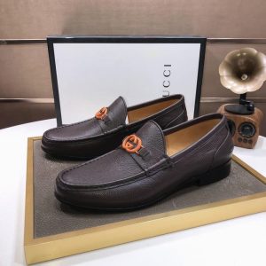Gucci Brown Yupoo Men shoes Top quality