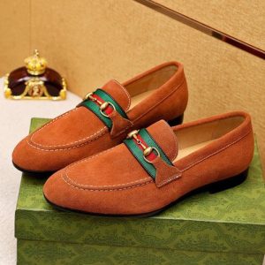 Gucci Tan Yupoo Men shoes Top quality