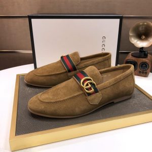 Gucci Tan Yupoo Men shoes Top quality