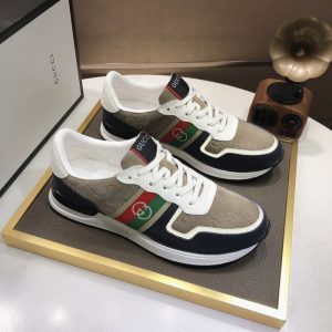 Gucci Tan Yupoo Men shoes Top quality