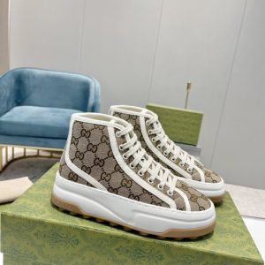 Gucci Tan Yupoo Men shoes Top quality