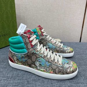 Gucci Brown Yupoo Men shoes Top quality