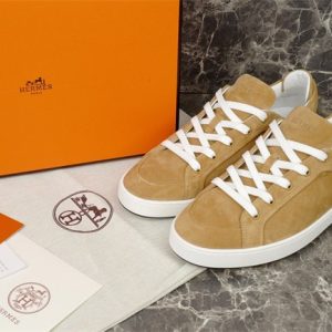 Hermes Tan Yupoo Men shoes Top quality