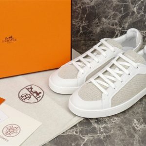 Hermes White Yupoo Men shoes Top quality