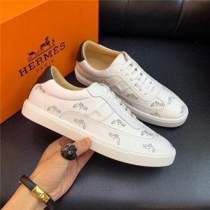 Hermes White Yupoo Men shoes Top quality