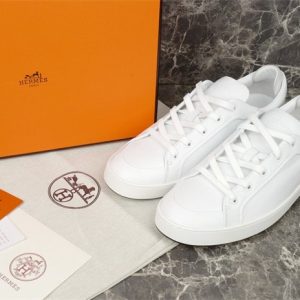 Hermes White Yupoo Men shoes Top quality