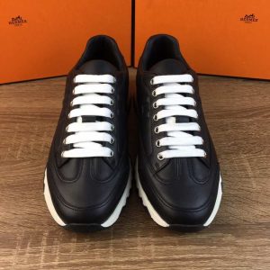 Hermes Black Yupoo Men shoes Top quality