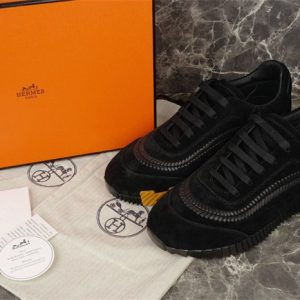 Hermes Black Yupoo Men shoes Top quality