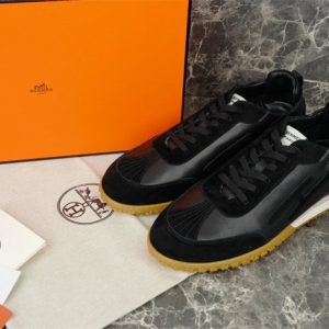 Hermes Black Yupoo Men shoes Top quality