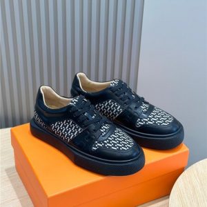Hermes Black Yupoo Men shoes Top quality