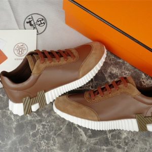 Hermes Brown Yupoo Men shoes Top quality