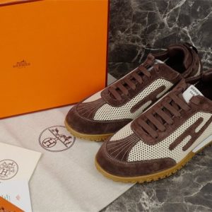 Hermes Brown Yupoo Men shoes Top quality
