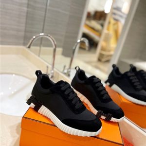 Hermes Black Yupoo Men shoes Top quality