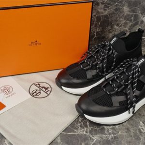 Hermes Black Yupoo Men shoes Top quality