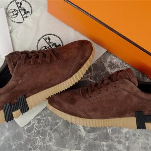 Hermes Brown Yupoo Men shoes Top quality