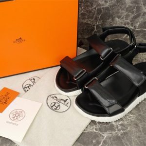 Hermes Black Yupoo Men shoes Top quality
