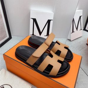 Hermes Tan Yupoo Men shoes Top quality