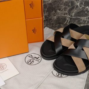 Hermes Black Yupoo Men shoes Top quality