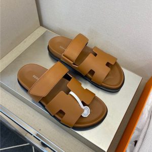 Hermes Tan Yupoo Men shoes Top quality