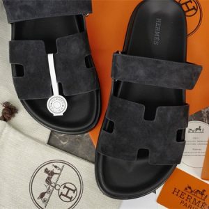 Hermes Black Yupoo Men shoes Top quality