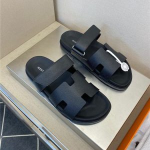 Hermes Black Yupoo Men shoes Top quality