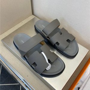 Hermes Grey Yupoo Men shoes Top quality