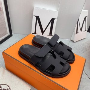 Hermes Black Yupoo Men shoes Top quality